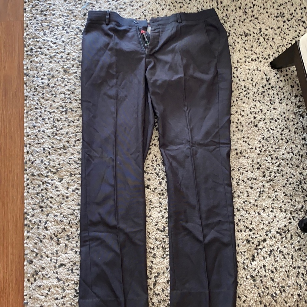 Gray suit pants